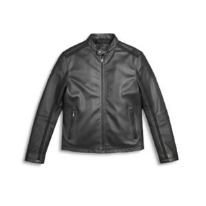 OutfitMart Urban Faux Leather Biker Jacket for Men